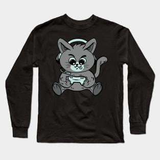 Gaming kitty Long Sleeve T-Shirt